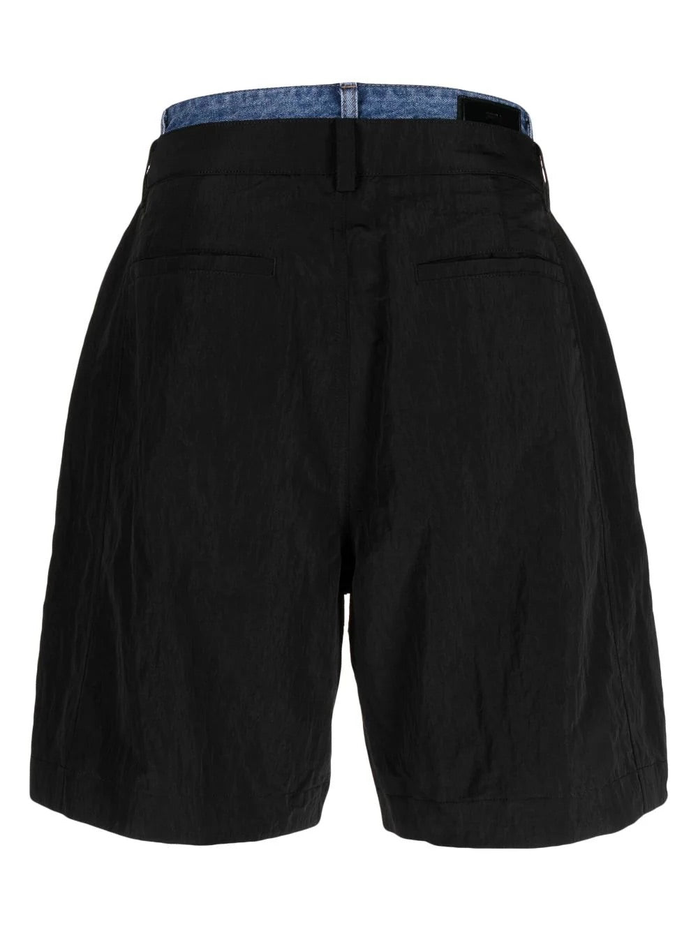 Layered Denim Shorts