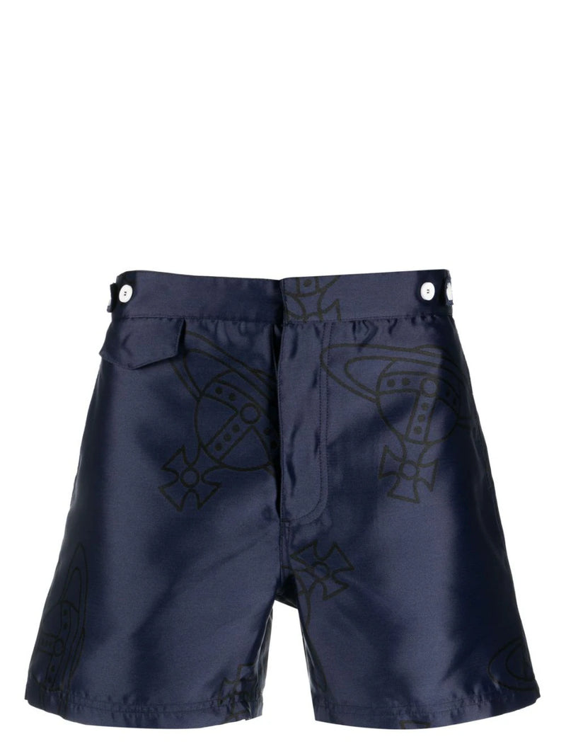 Navy Orb Swim Shorts