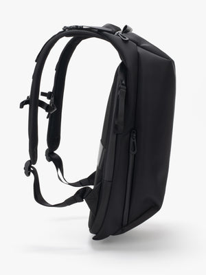 Saru Sleek Black Backpack