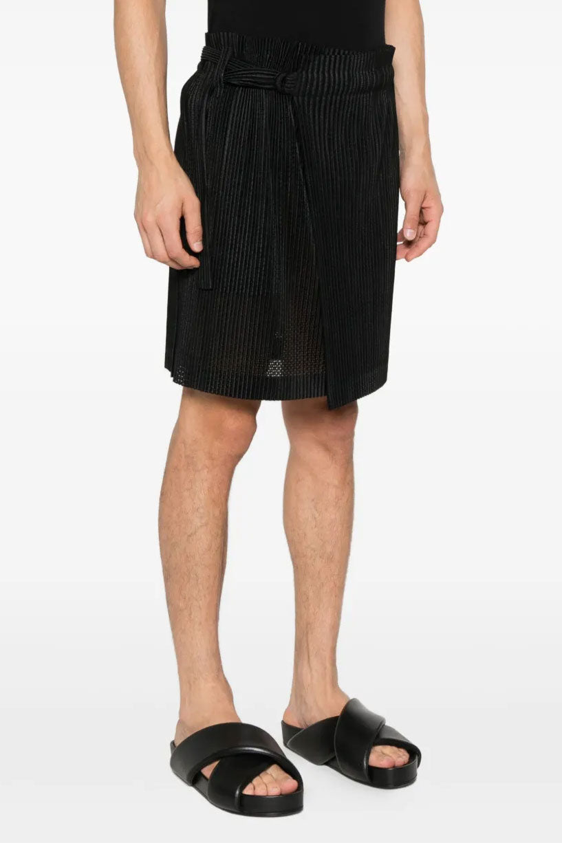 Light Mesh Pleated Skirt