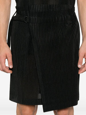 Light Mesh Pleated Skirt