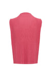 Mock Neck Vest - Monthly Color April - Dusky Red