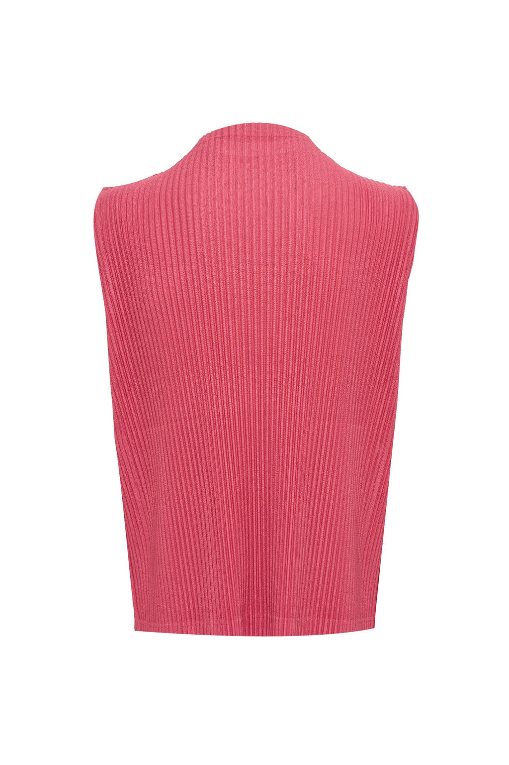 Mock Neck Vest - Monthly Color April - Dusky Red