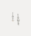 Anglo Pearl Earrings - Platinum