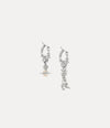 Anglo Pearl Earrings - Platinum
