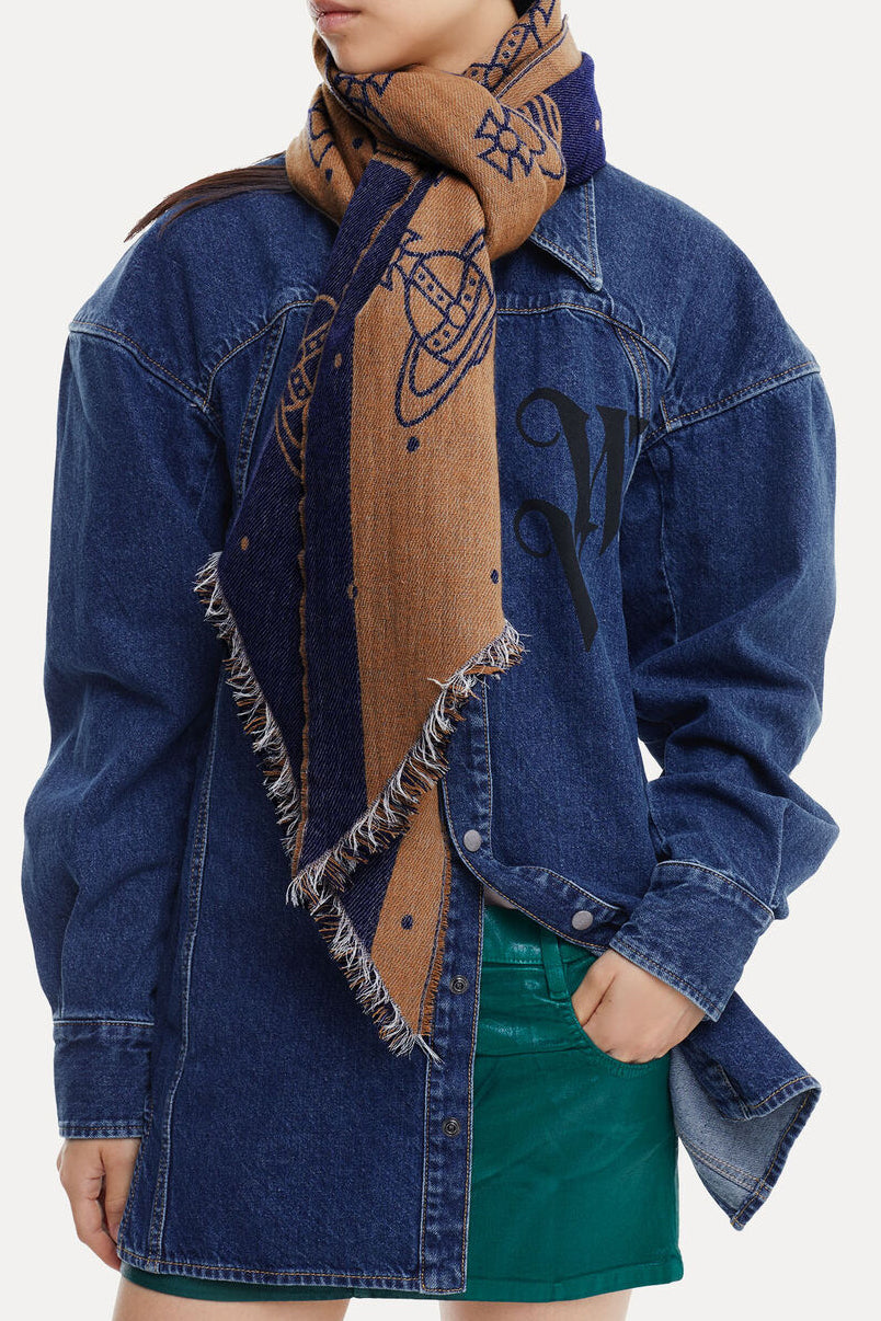 Two Point Scarf - Blue