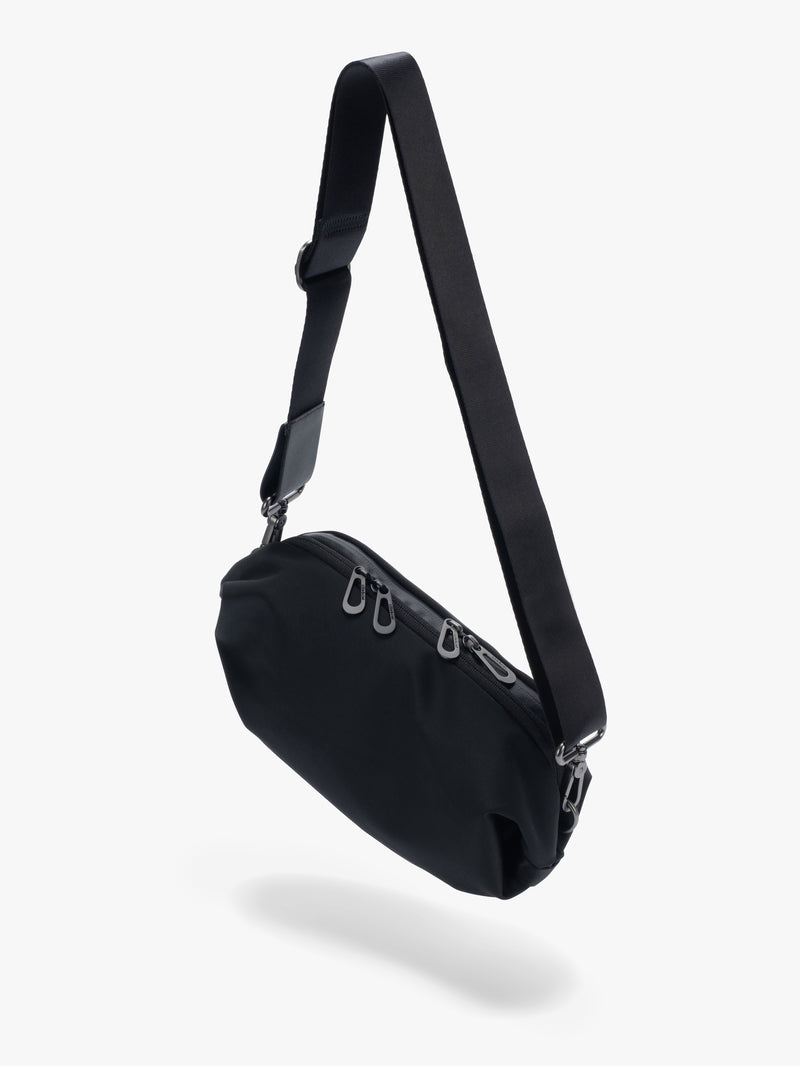 Mesta Onyx Black Crossbody Bag