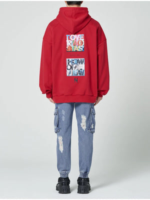 Destroyed Denim Cargo Joggers
