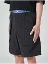 Layered Denim Shorts