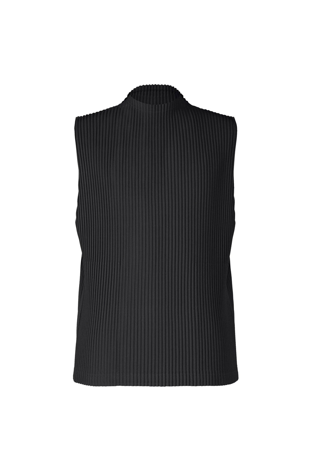 Mock Neck Vest - Monthly Color April - Black