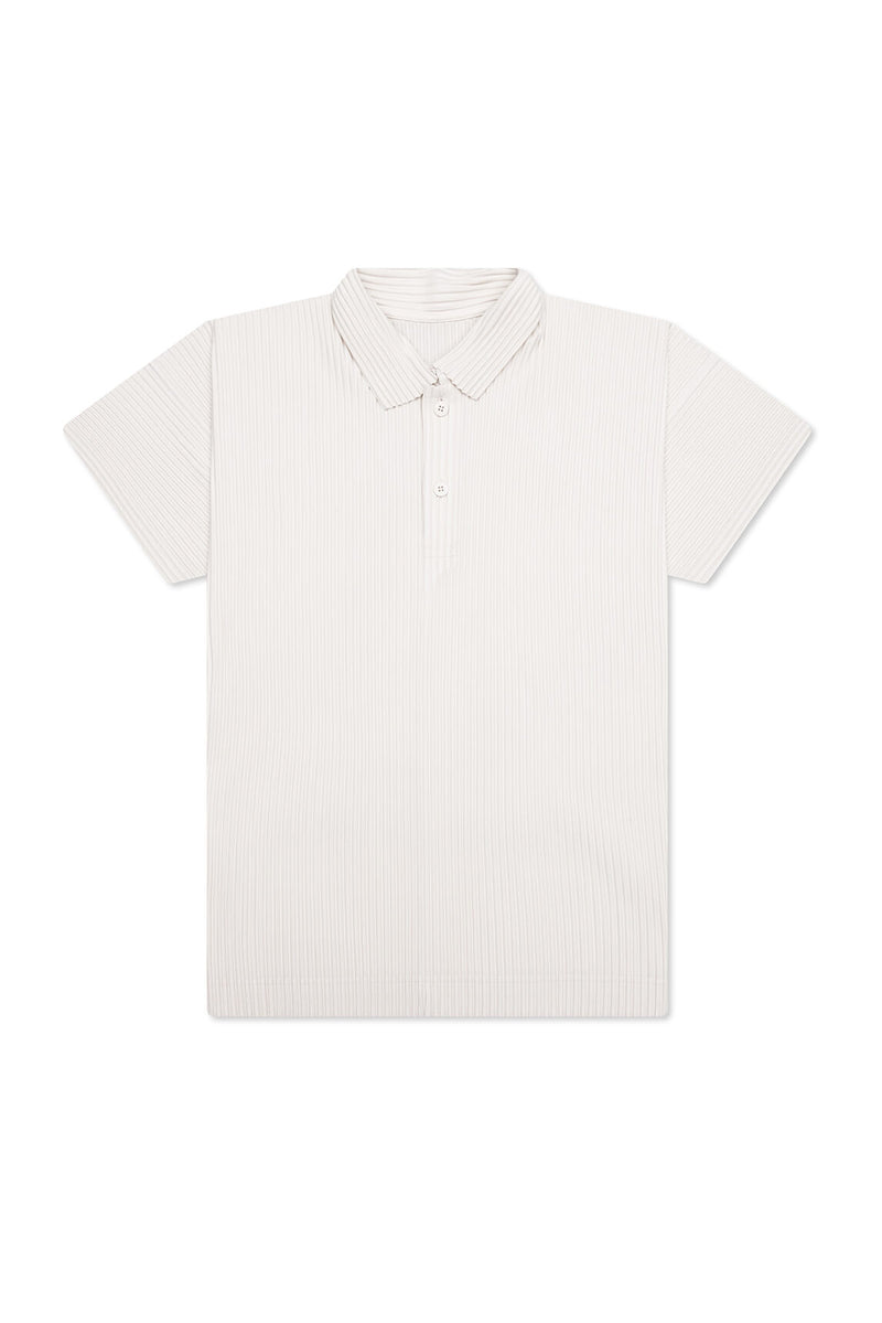 Pleated Polo - Monthly Color May - Ivory