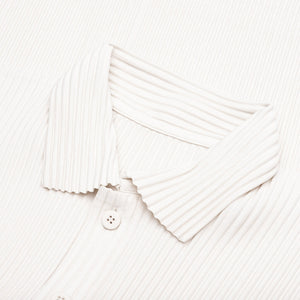 Pleated Polo - Monthly Color May - Ivory