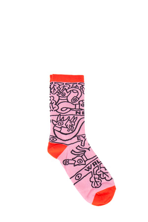 NEW EYES Socks - Pink