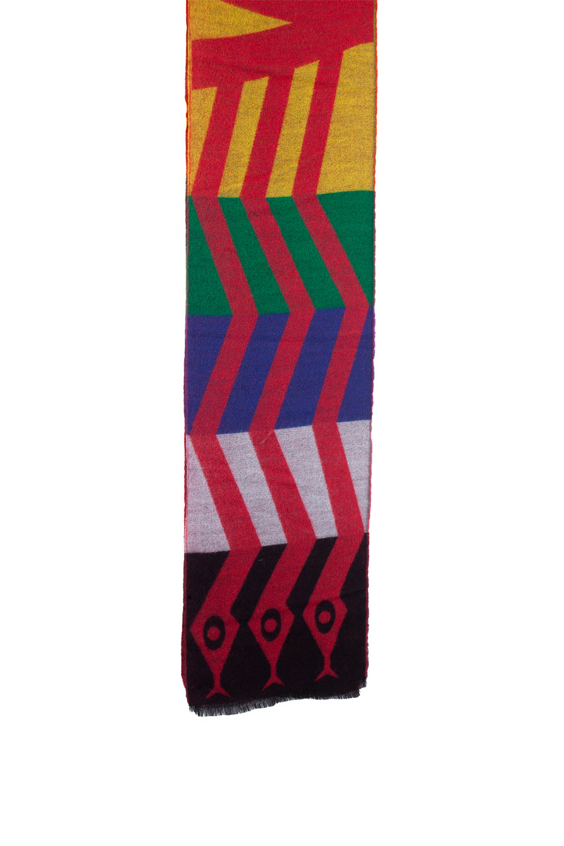 Snake Scarf - Red
