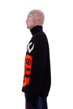 Skull Knit Turtleneck