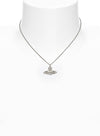 Thin Lines Short Flat Orb Pendant