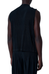 Mock Neck Vest - Monthly Color April - Black