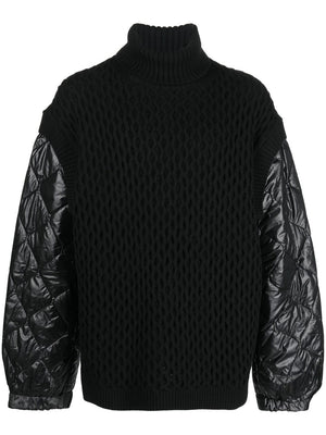 Turtleneck W/ Quilted Panels