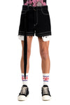 Micro Shorts - Black Denim