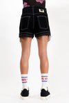 Micro Shorts - Black Denim