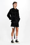 Micro Shorts - Black Denim