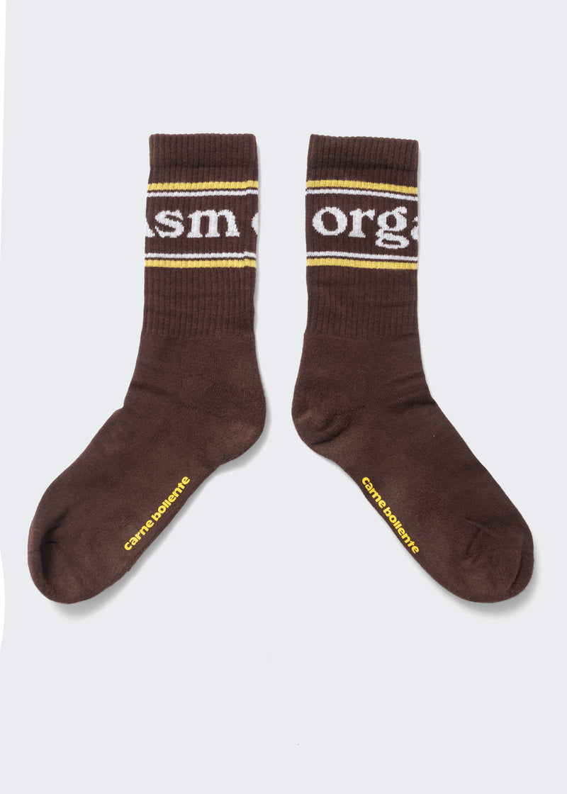 Feet Orgasm Socks - Brown