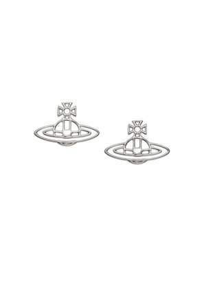 Thin Lines Flat Orb Stud Earrings