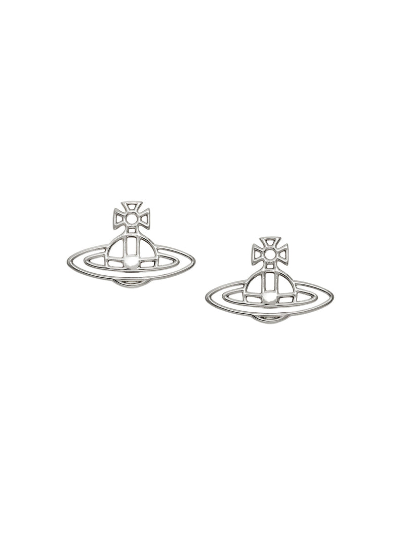 Thin Lines Flat Orb Stud Earrings